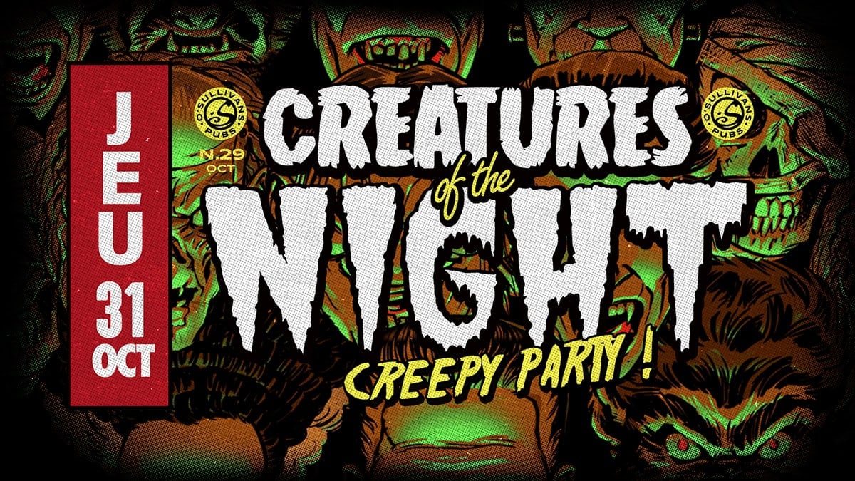 Creatures of the night soirée Halloween