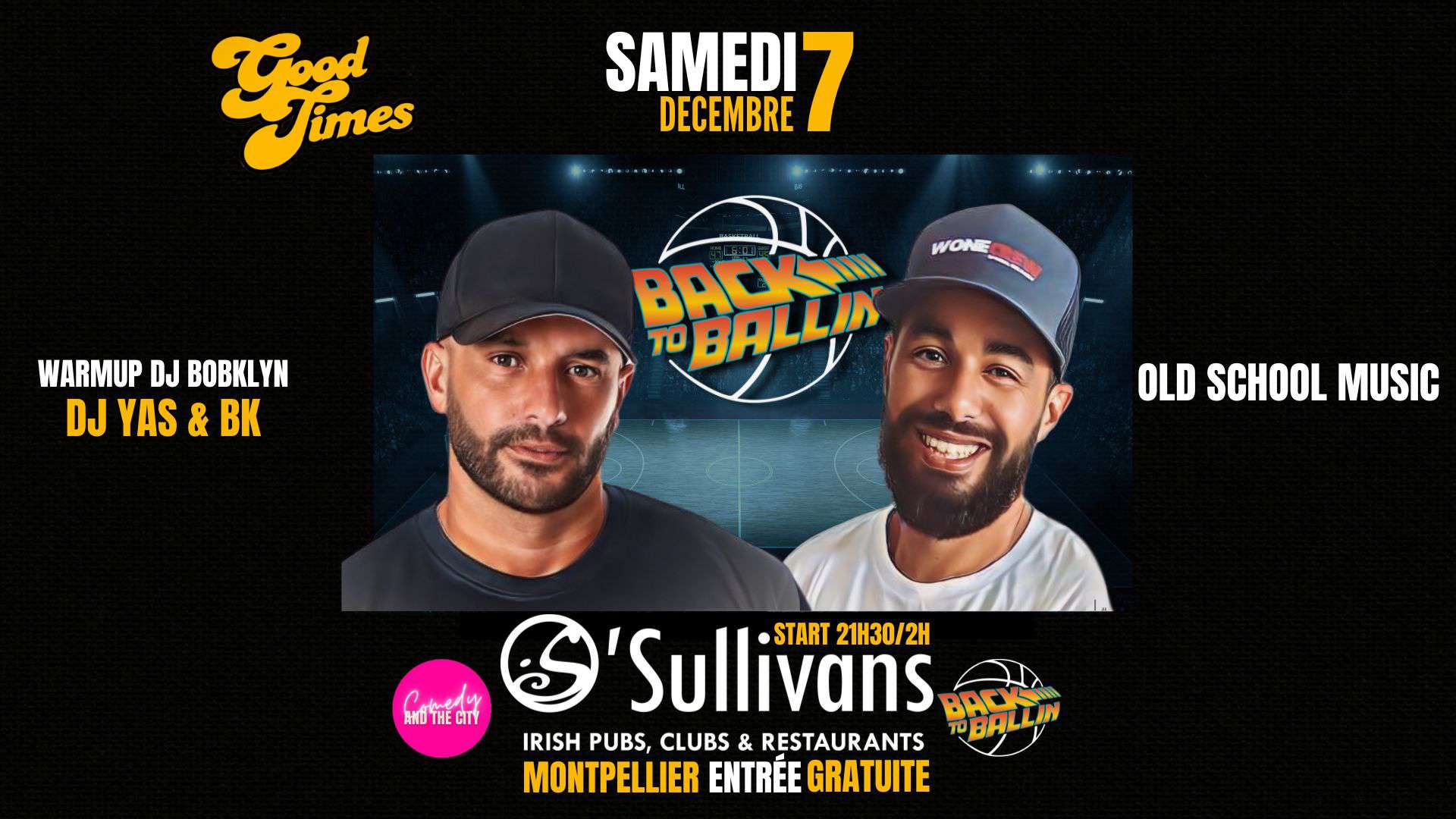 Soirée old school music O'Sullivans Montpellier