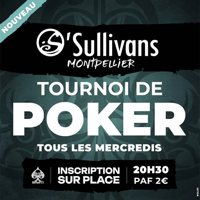 tournoi de poker O’Sullivans Montpellier