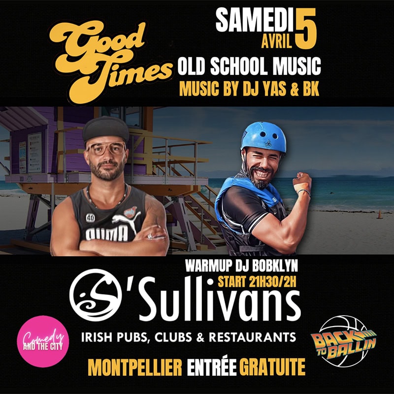 soirée old school music O’Sullivans Montpellier