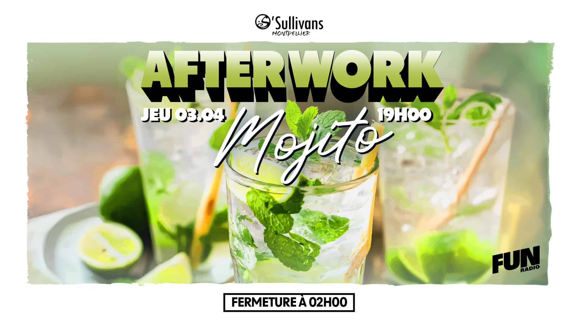 Afterwork Mojito O’Sullivans Pub Montpellier